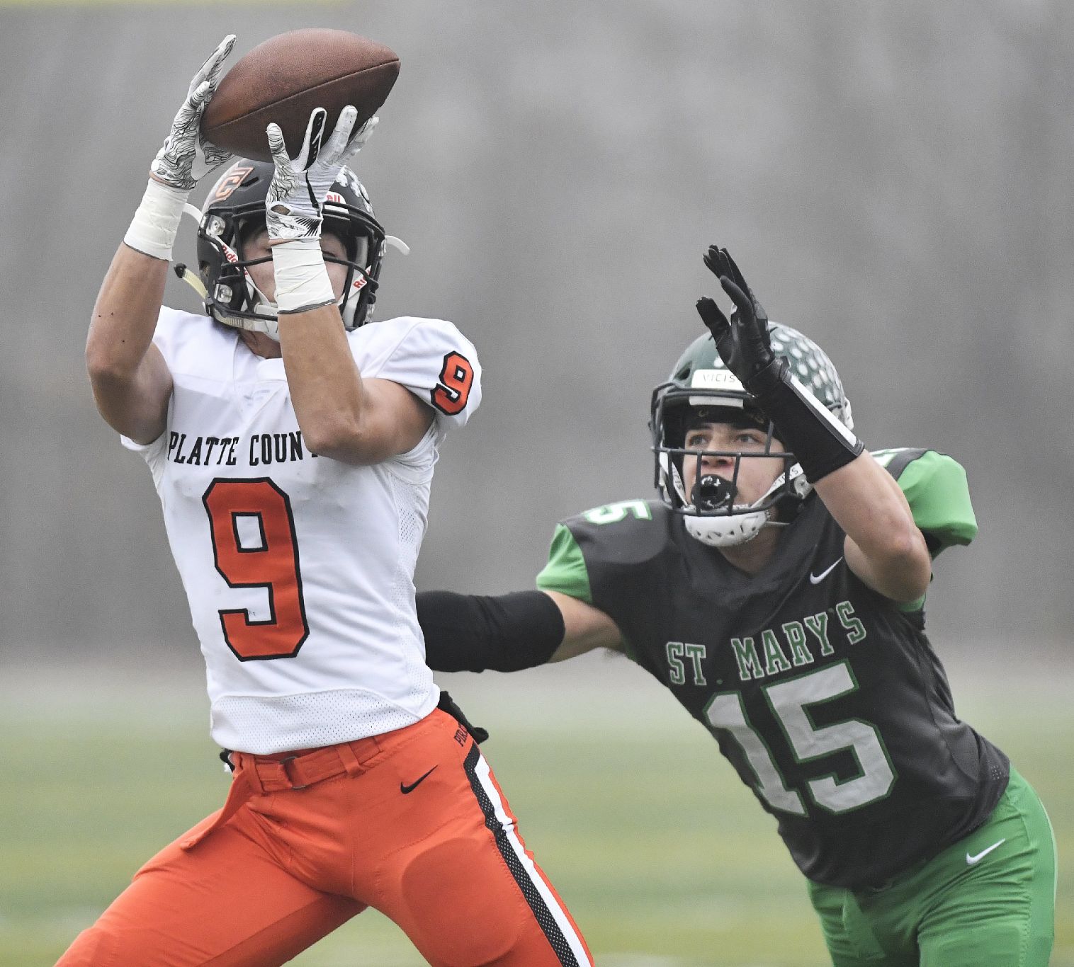 St. Mary’s vs Platte County in Class 4 Missouri state semifinal football game
